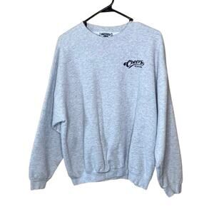 Cheers Gray Embroidered Sweatshirt L